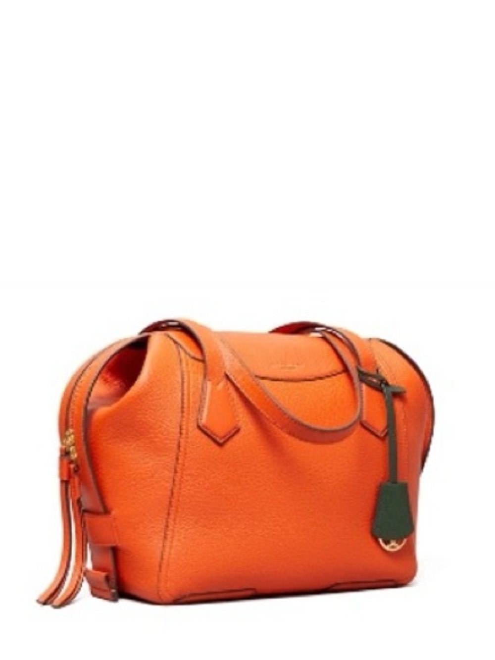Tory Burch Bright Orange Leather Shoulder Bag
